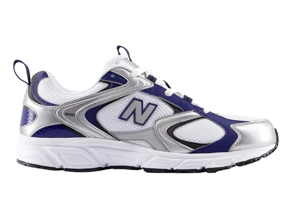 Tenis New Balance 408 Blanco y Azul para Mujer