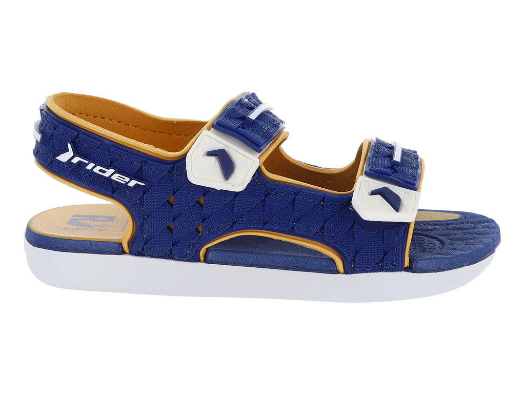 Sandalias Rider Azul Amarillo para Niño