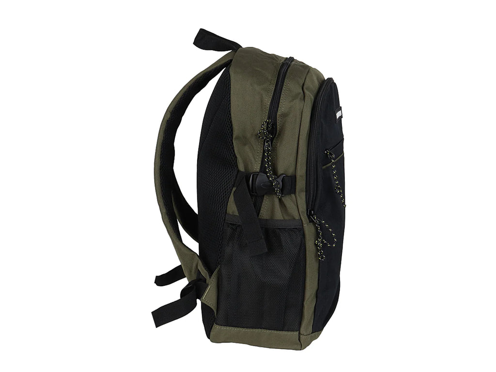 Mochila Terry Verde Militar y Negro