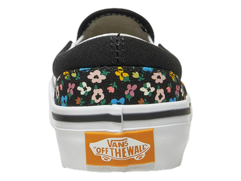 Tenis Vans Classic Slip On Negro Multicolor para Niña