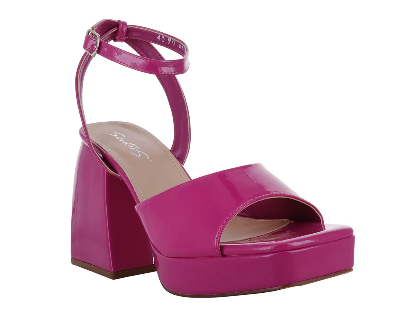 Zapatillas Senties Color Fucsia en Charol