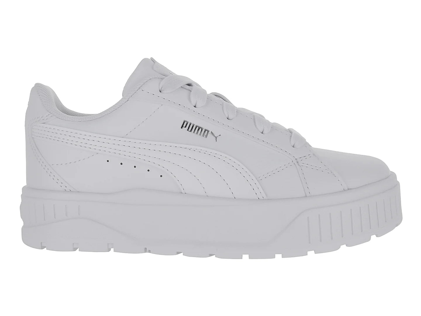 Tenis PUMA Carmen II Blanco y Plata para Niña