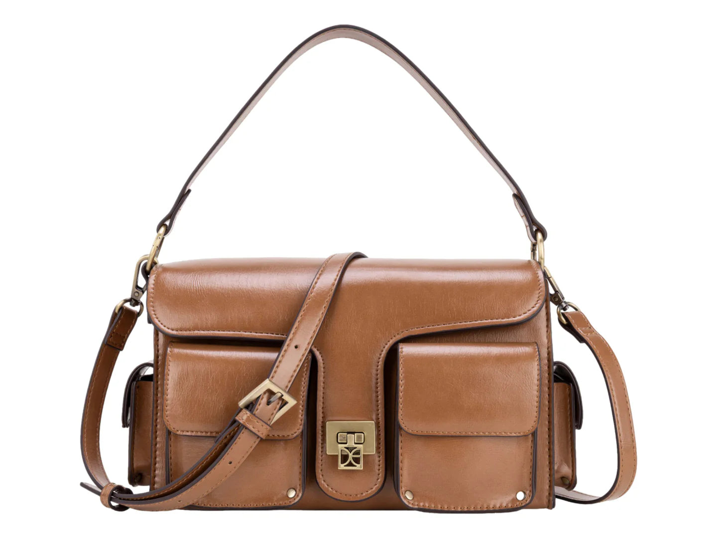 Bolsa Cloe Camel para Mujer