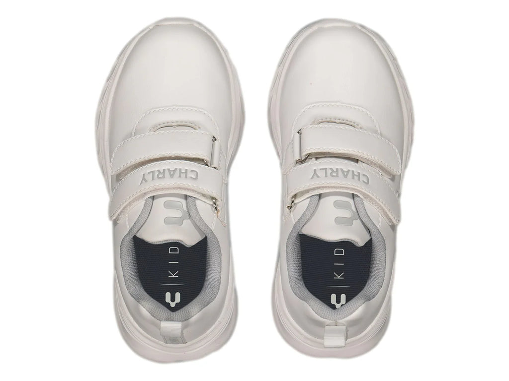 Tenis Charly Blanco y Gris para Niño
