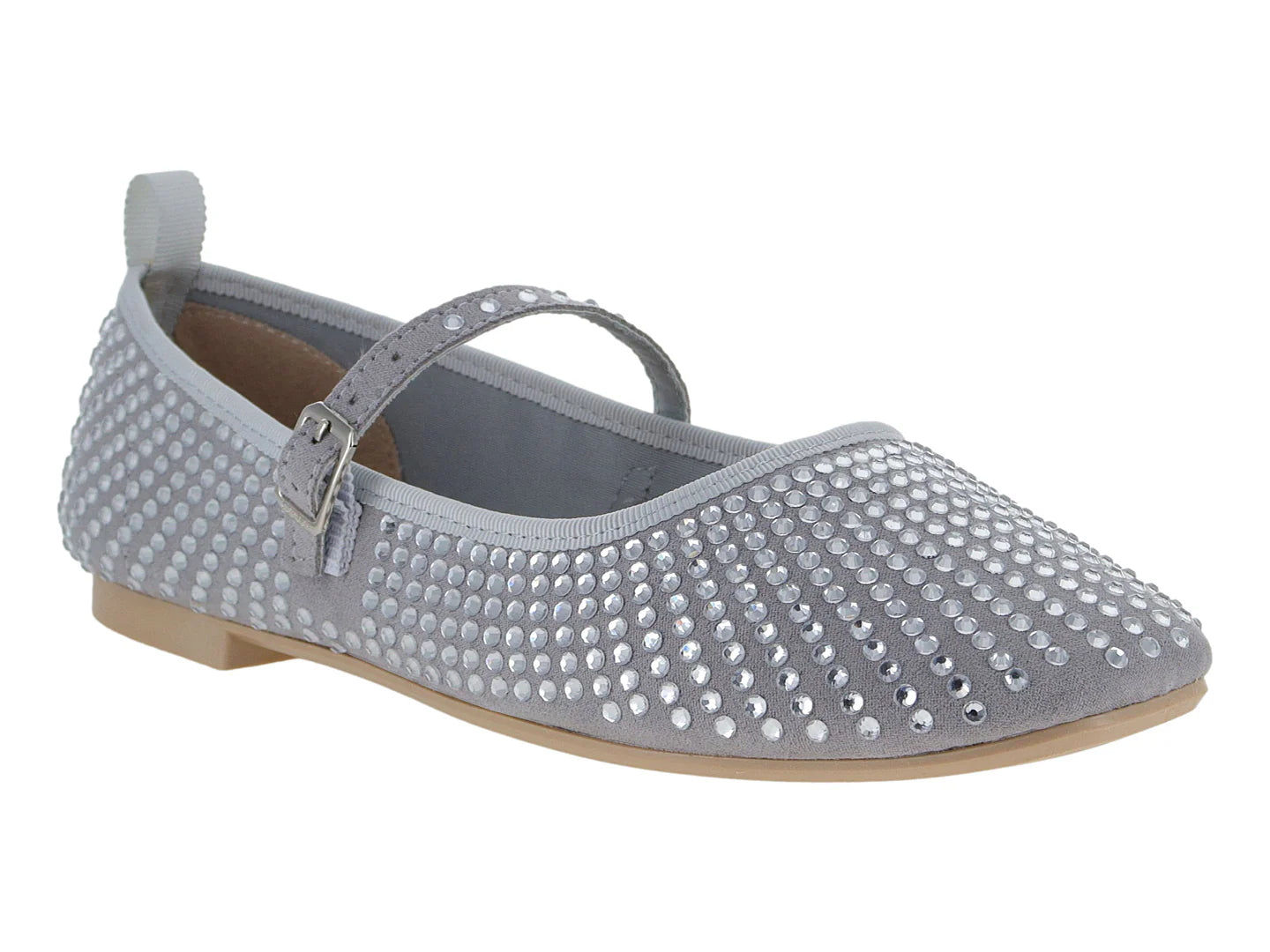 Zapatos Flats Ballerina Luna Rosa Plata para Mujer