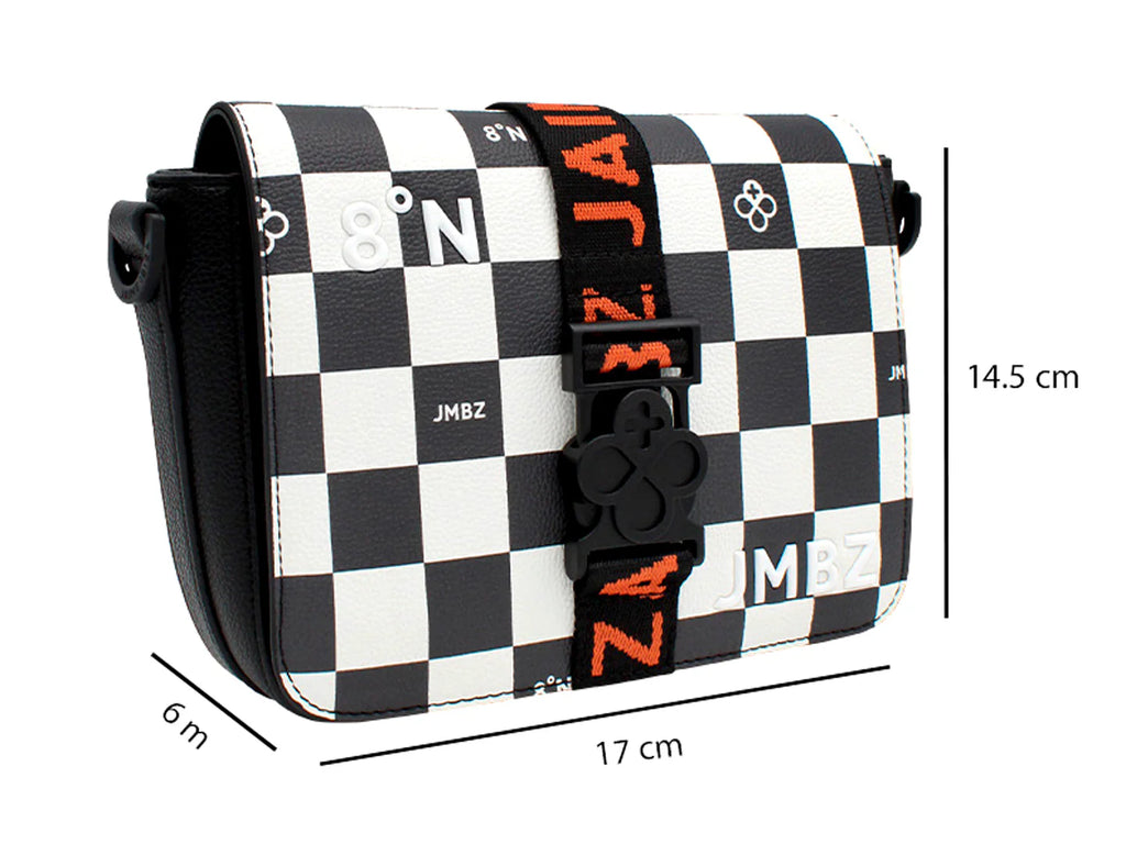 Bolso Crossbody Jaime Ibiza Cuadros Multicolor para Mujer