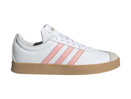 Tenis Adidas VL Court 20 Rosa y Blanco para Mujer