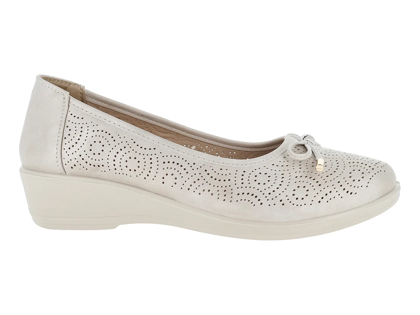 Zapatos Planos Comfort Fit Beige para Mujer