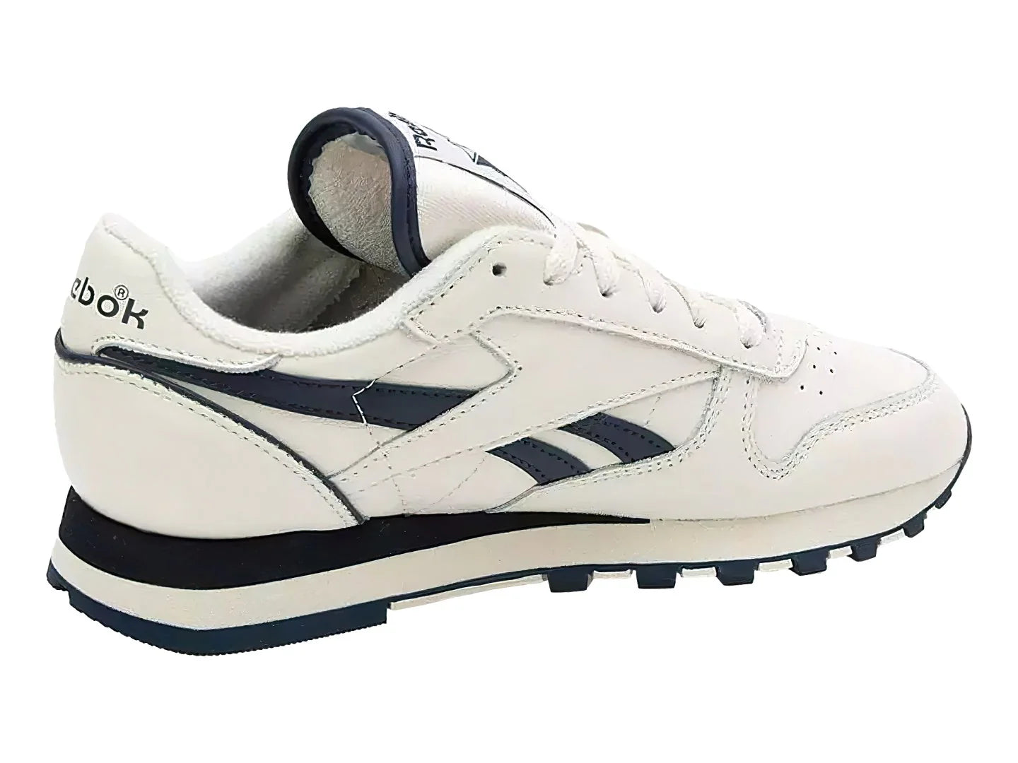 Tenis Reebok Classic Leather Blanco y Azul para Hombre