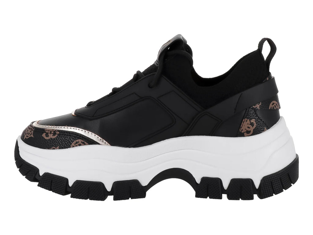 Tenis Guess GW Negro y Marrón para Mujer