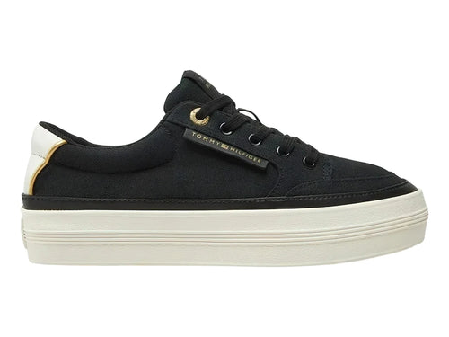 Tenis Tommy Hilfiger Essential Vulc Negro para Mujer