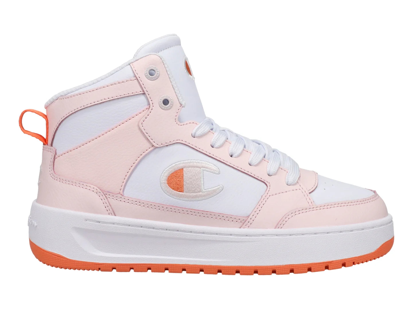Tenis Champion Drome Hi Blanco y Rosa para Mujer
