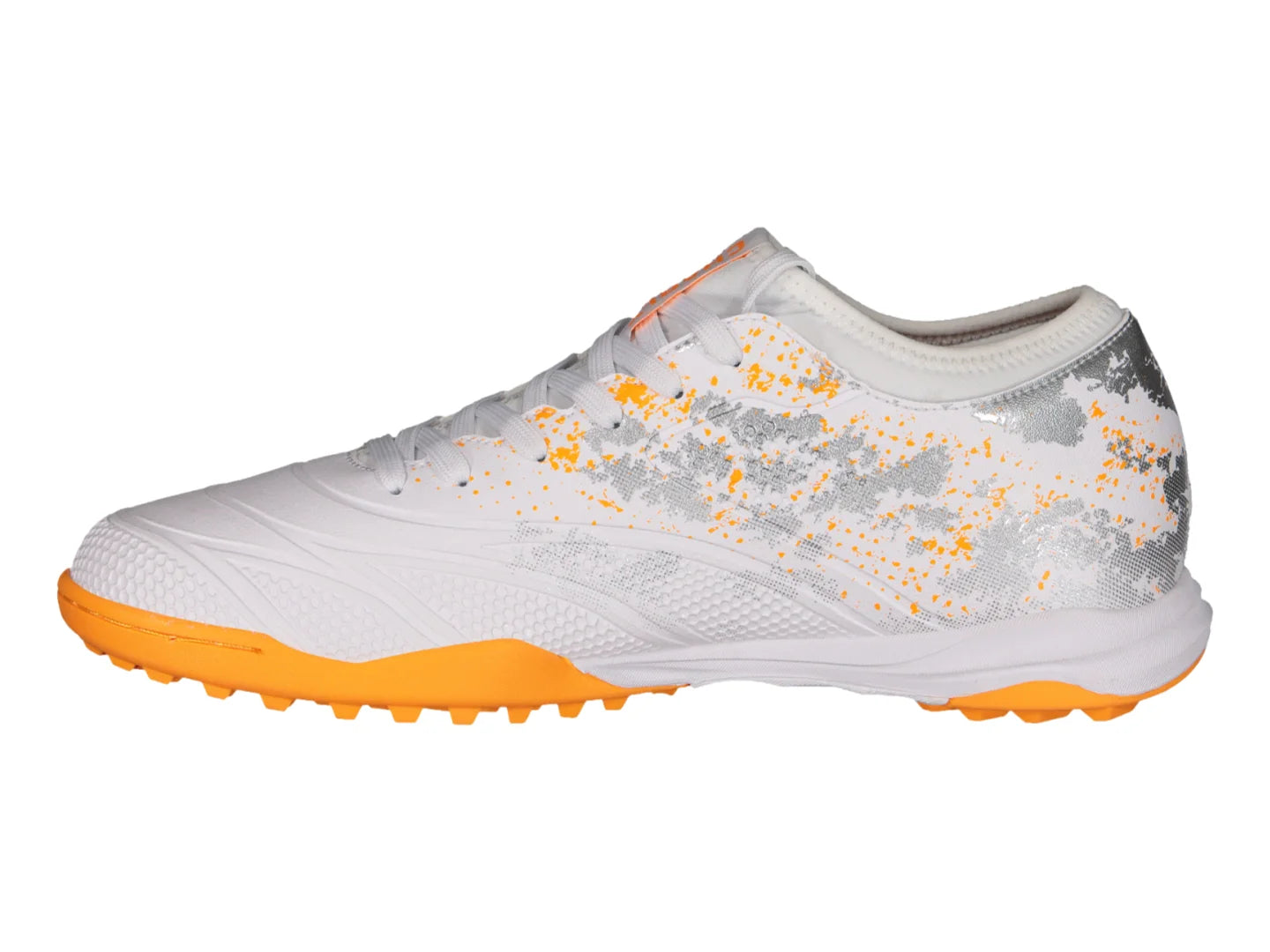 Taquetenis Charly TF Blanco y Naranja para Hombre