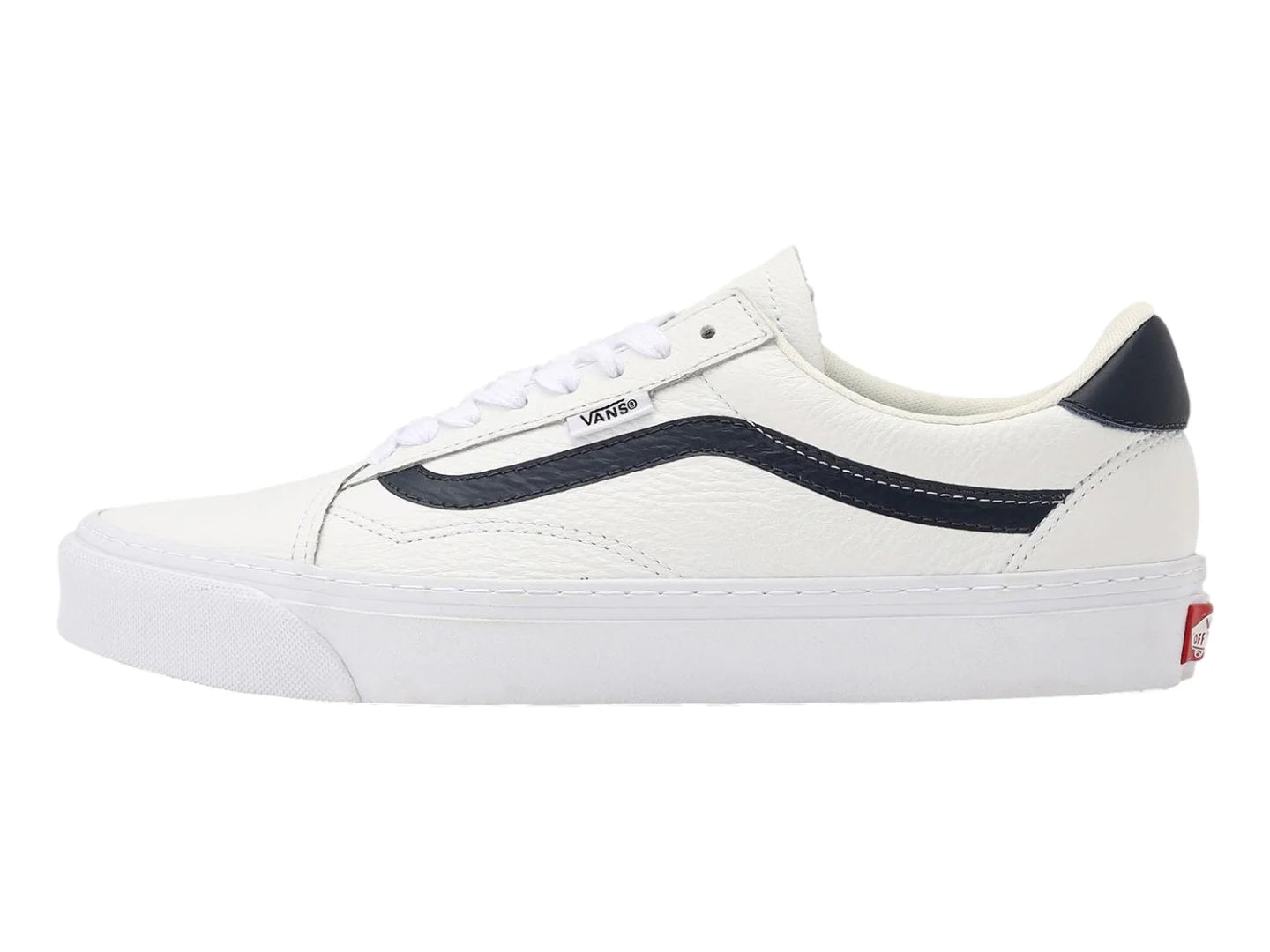 Tenis Vans Old Skool Lux Blancos y Azul Marino Unisex