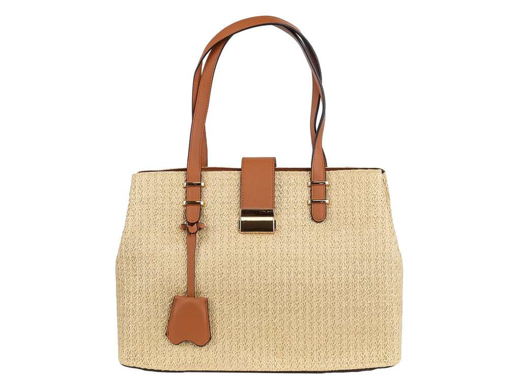 Bolsa de Hombro Roze Color Café para Mujer