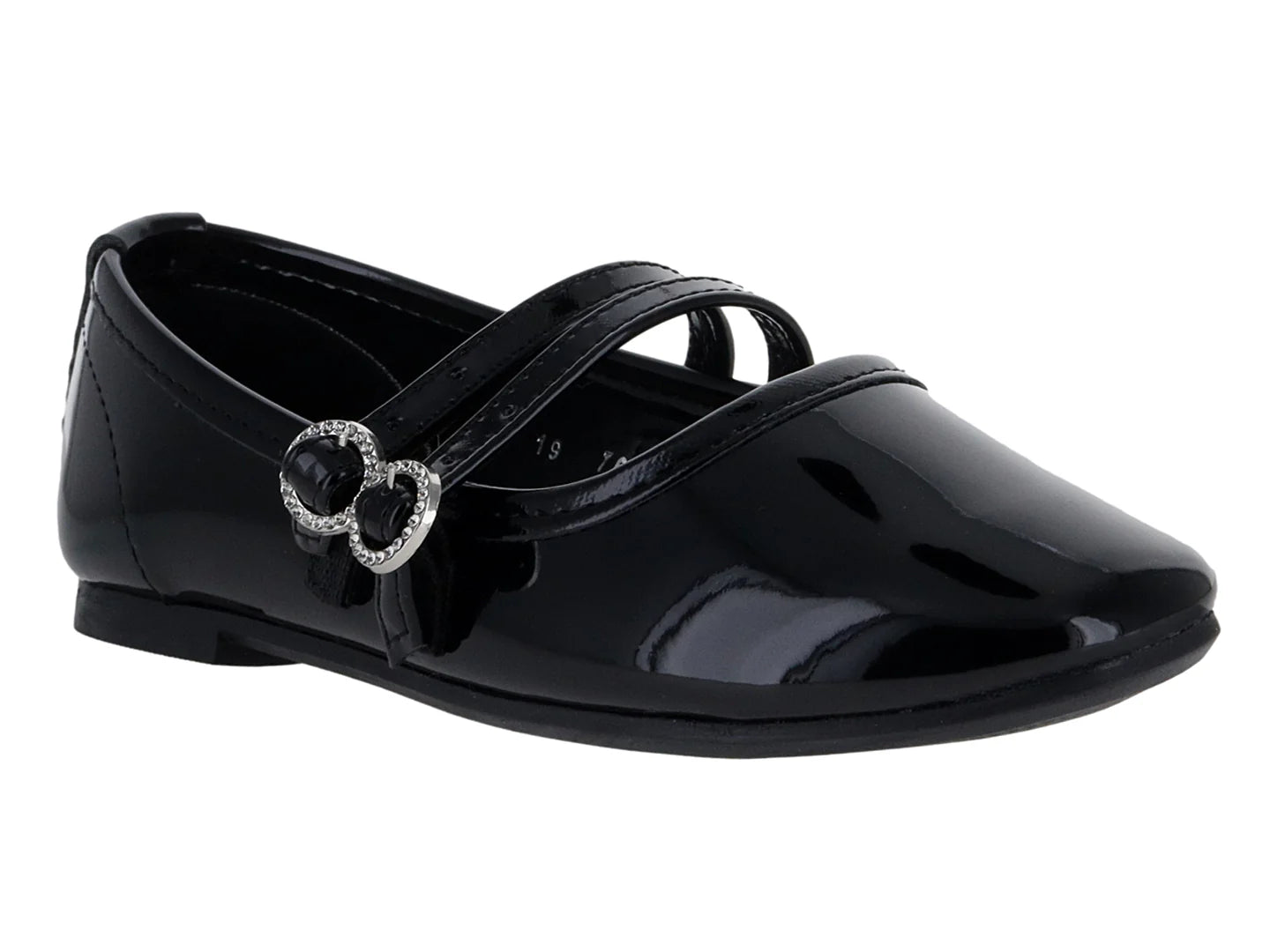 Ballerinas Roze Negro de Charol para Niña
