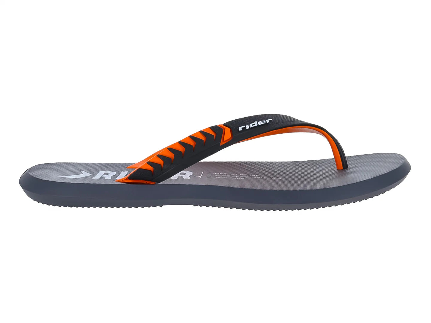 Sandalias Rider Gris Oscuro y Naranja para Hombre