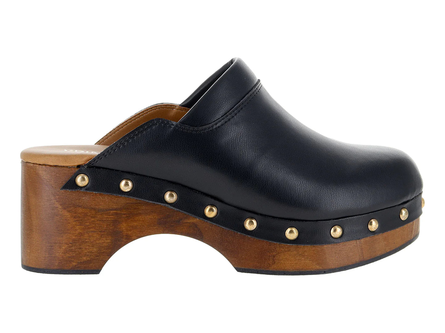 Zuecos Edimag de Ternero Negro para Mujer