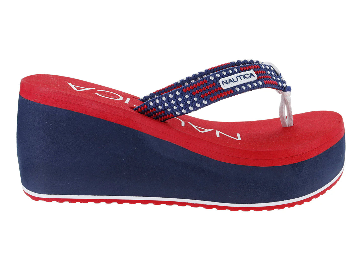 Sandalias Nautica Rojo y Marino para Mujer