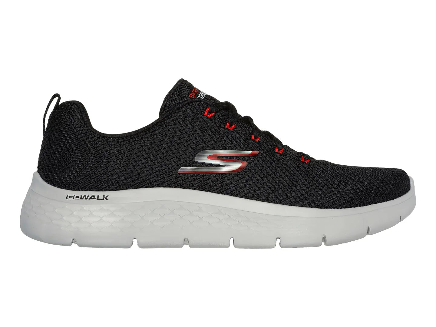 Tenis Skechers Go Walk Flex Negro con Rojo para Hombre