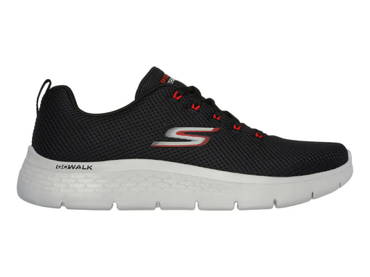 Tenis Skechers Go Walk Flex Negro con Rojo para Hombre