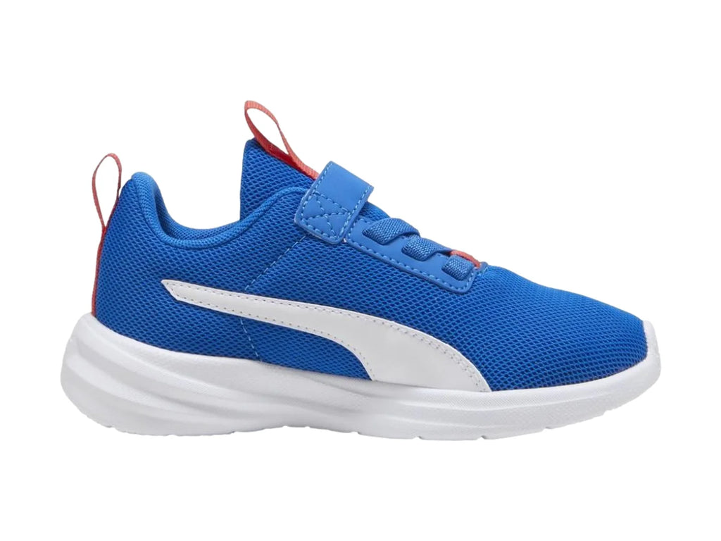 Tenis PUMA Rickie Runner Azul y Blanco para Niño