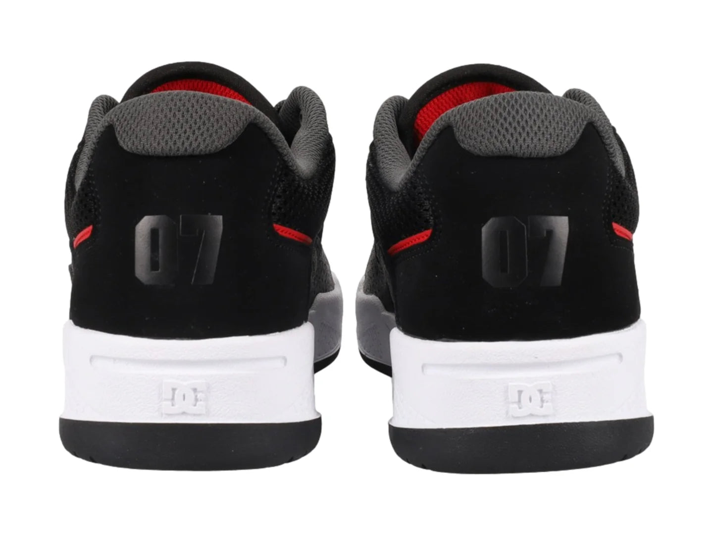 Tenis DC Shoes Construct Negro y Rojo para Hombre