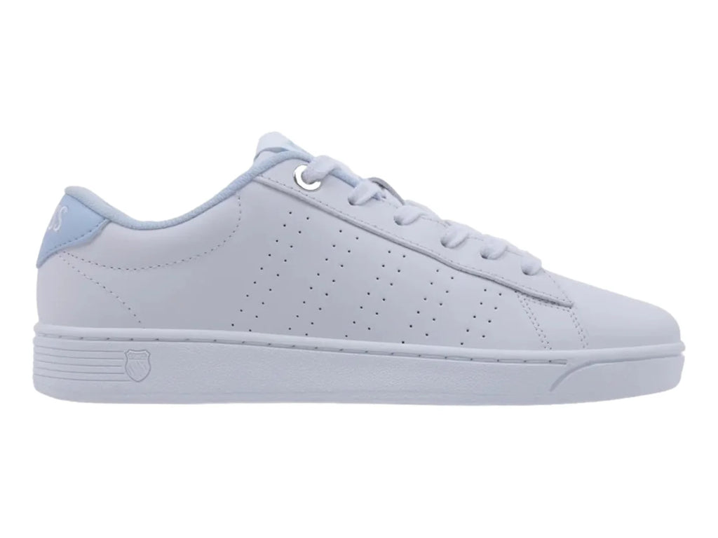 Tenis K Swiss Court Blanco con Azul para Mujer