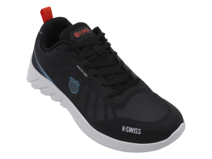 Tenis K Swiss Corel Negro con Azul y Naranja para Hombre