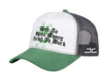Gorra JC Hats Spend Money Blanco y Verde para Hombre