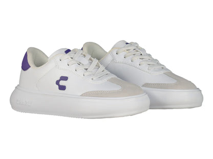 Tenis Charly Blancos con Morado para Niña