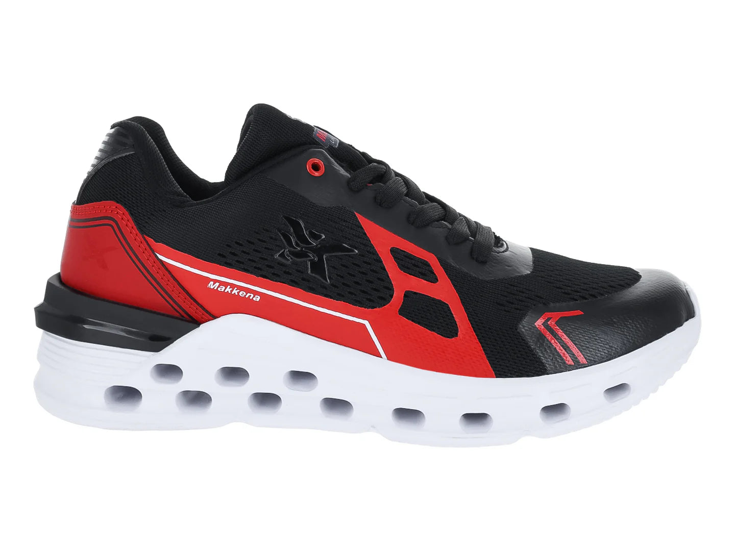 Tenis de Baloncesto Makena Negro y Rojo para Hombre