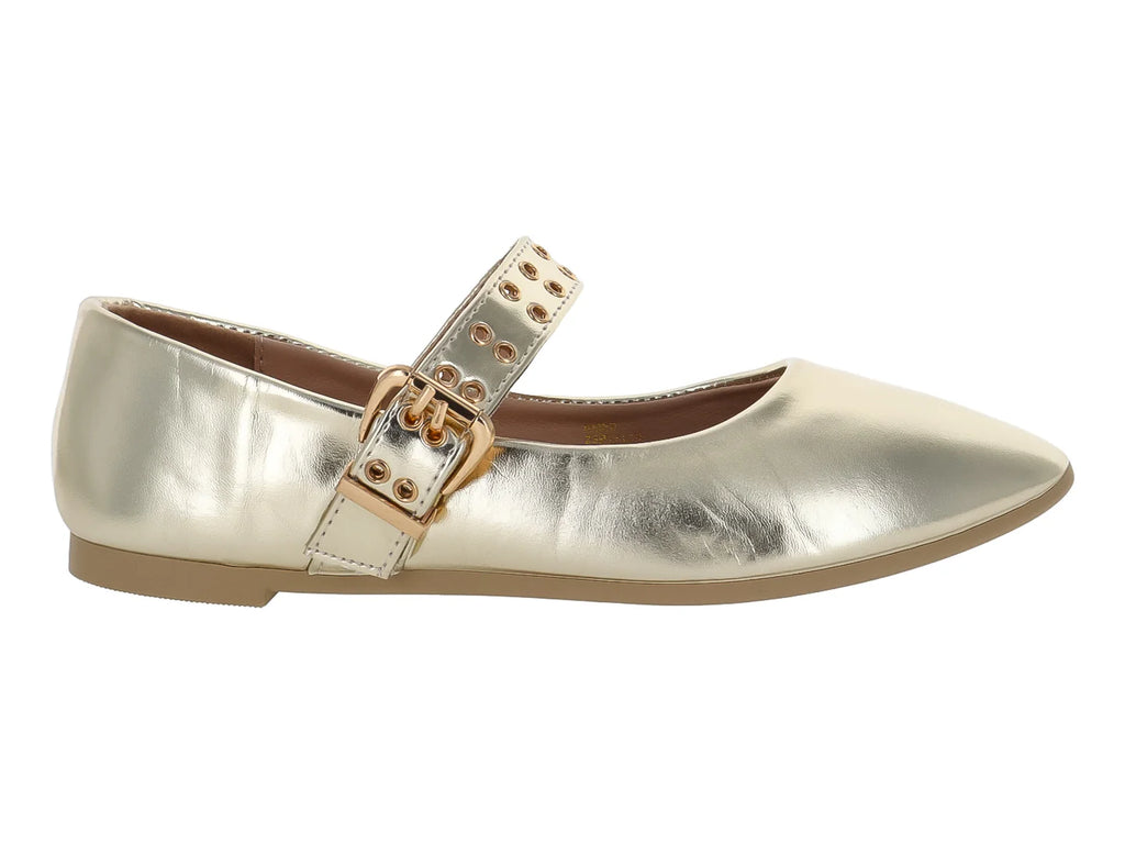 Flats ROZE Color Dorado para Mujer