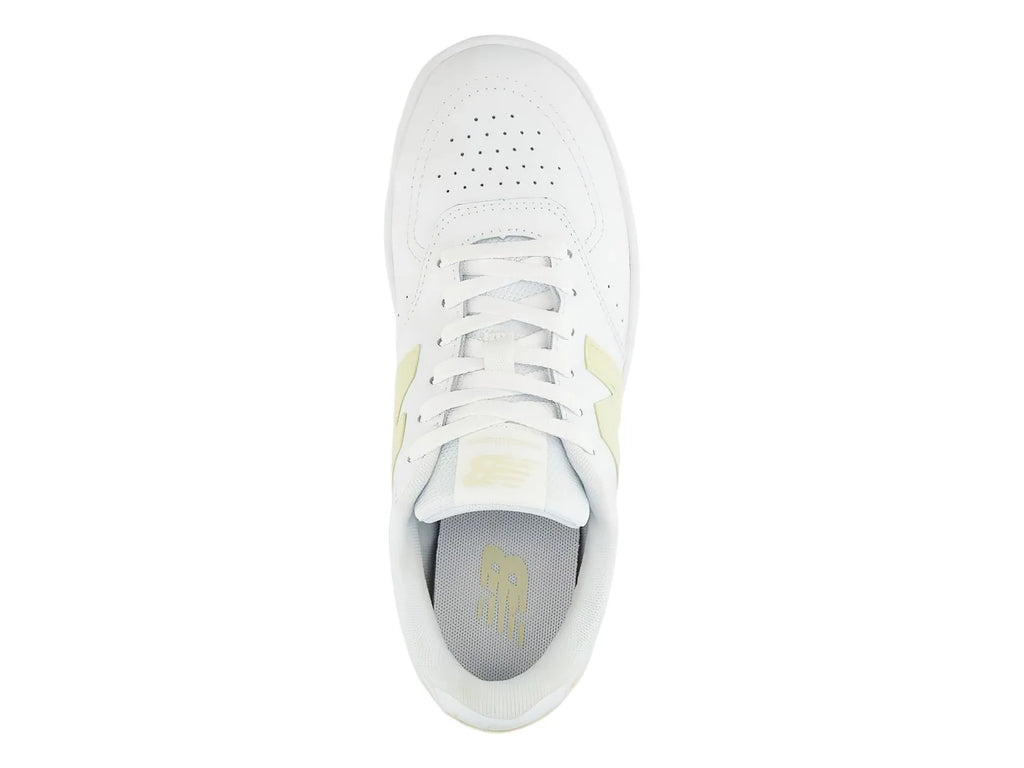 Tenis New Balance BB80 Blanco y Amarillo para Mujer