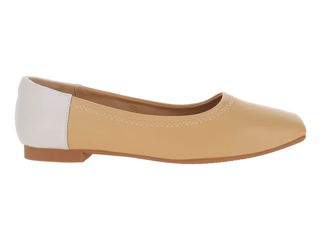 Zapatos Planos Ballerina Roze Beige para Mujer