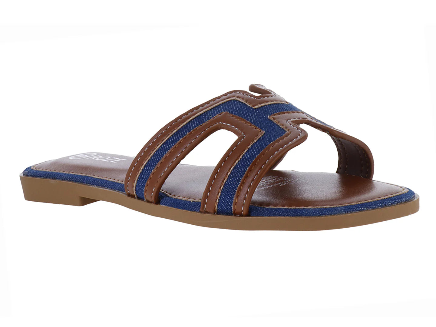 Sandalias ROZE Color Brown Navy para Mujer